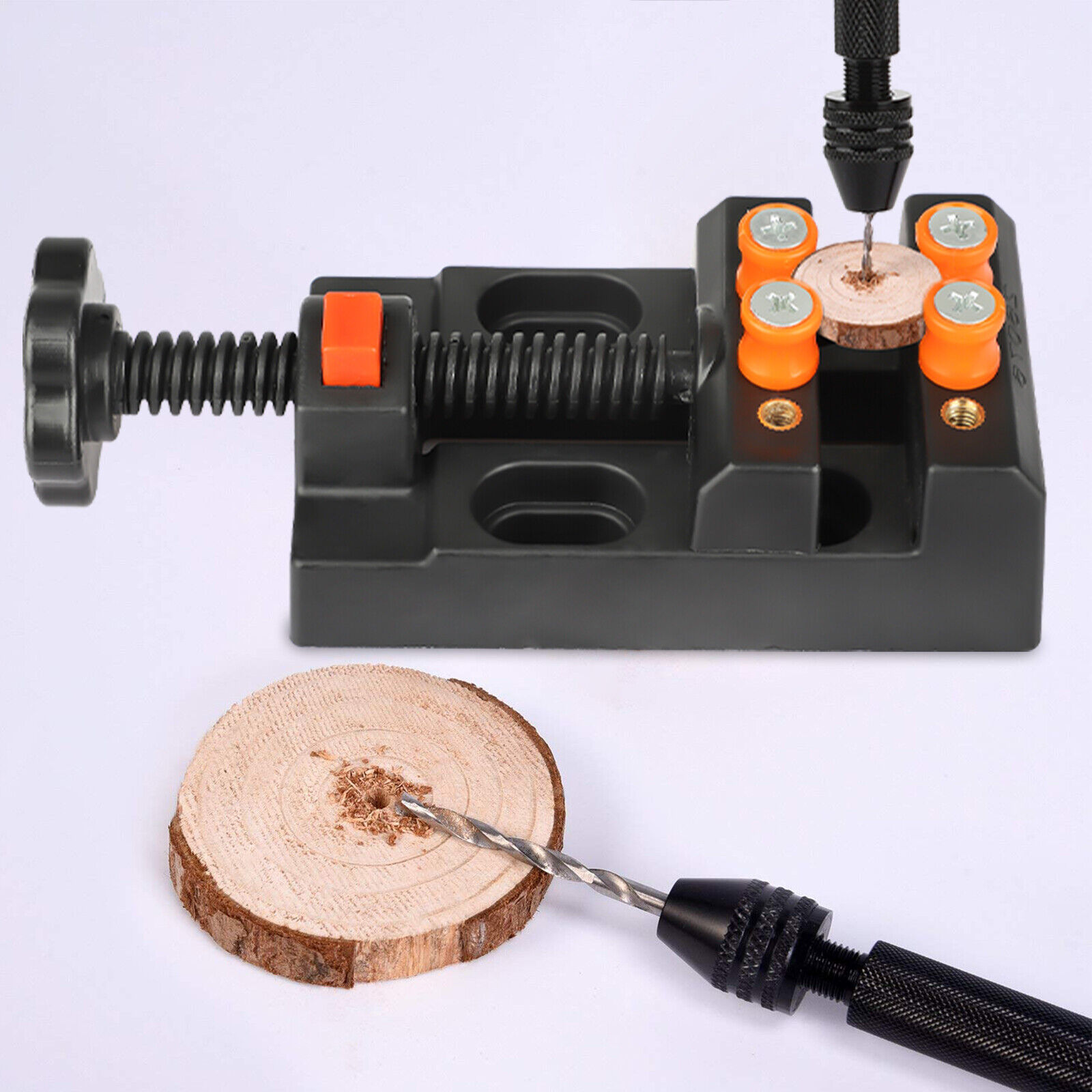 60Pcs Mini Micro Hand Drill Bits Set Small Manual Keyless Chuck Pin Vise Rotary