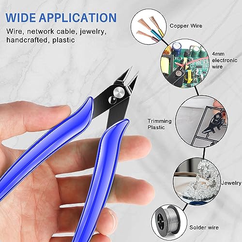 Professional 5" Wire Cutters, Carbon Steel Flush Pliers