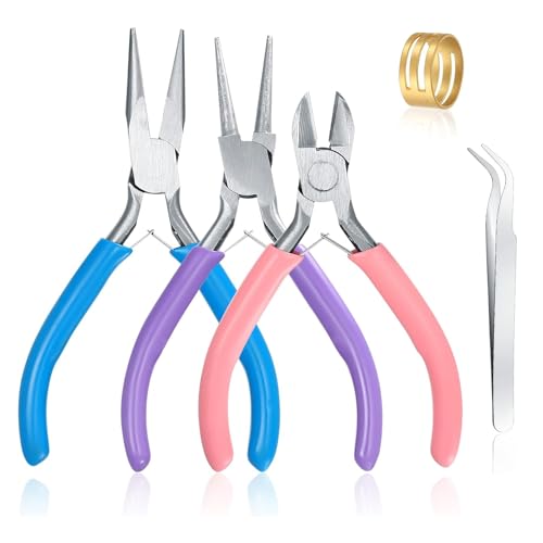 3 Piece Jewelry Making Pliers Set for Wire Crafts