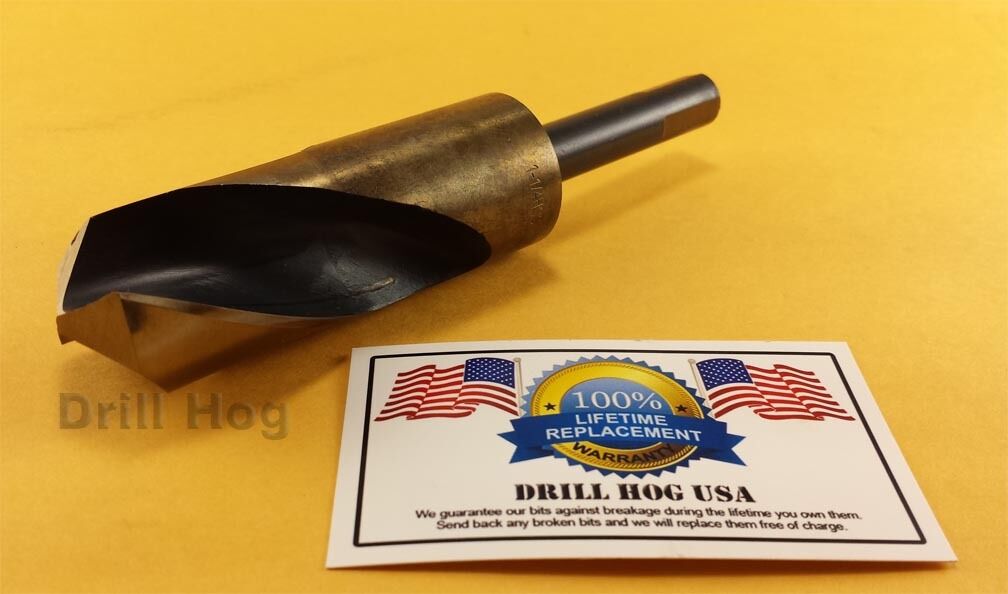 Drill Hog® 1-1/4" Drill Bit 1-1/4 Silver & Deming Bit M7 Jumbo Lifetime Warranty