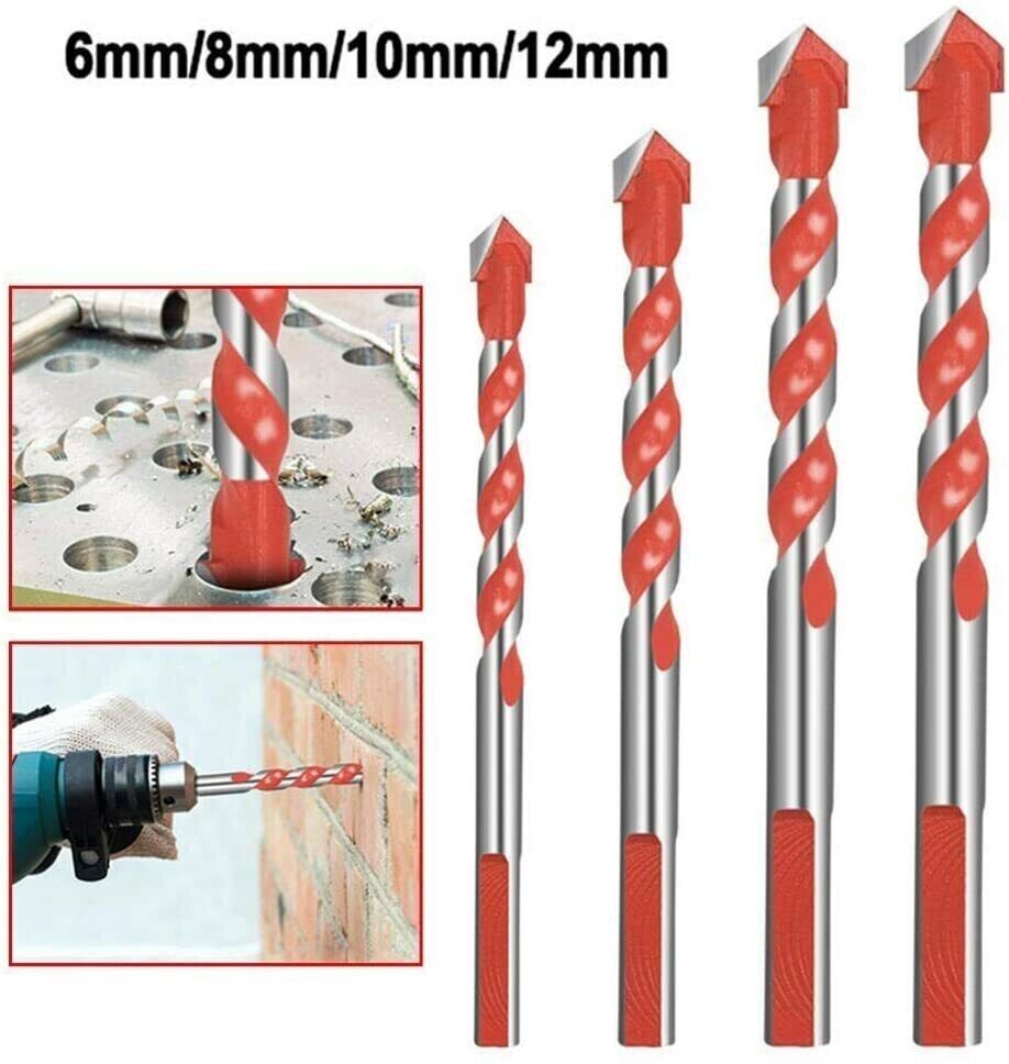 5x Cut Multi-Material Tile Drill Bits Set for Ceramic Porcelain Granite Marble