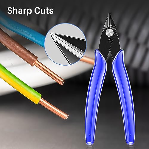 Professional 5" Wire Cutters, Carbon Steel Flush Pliers