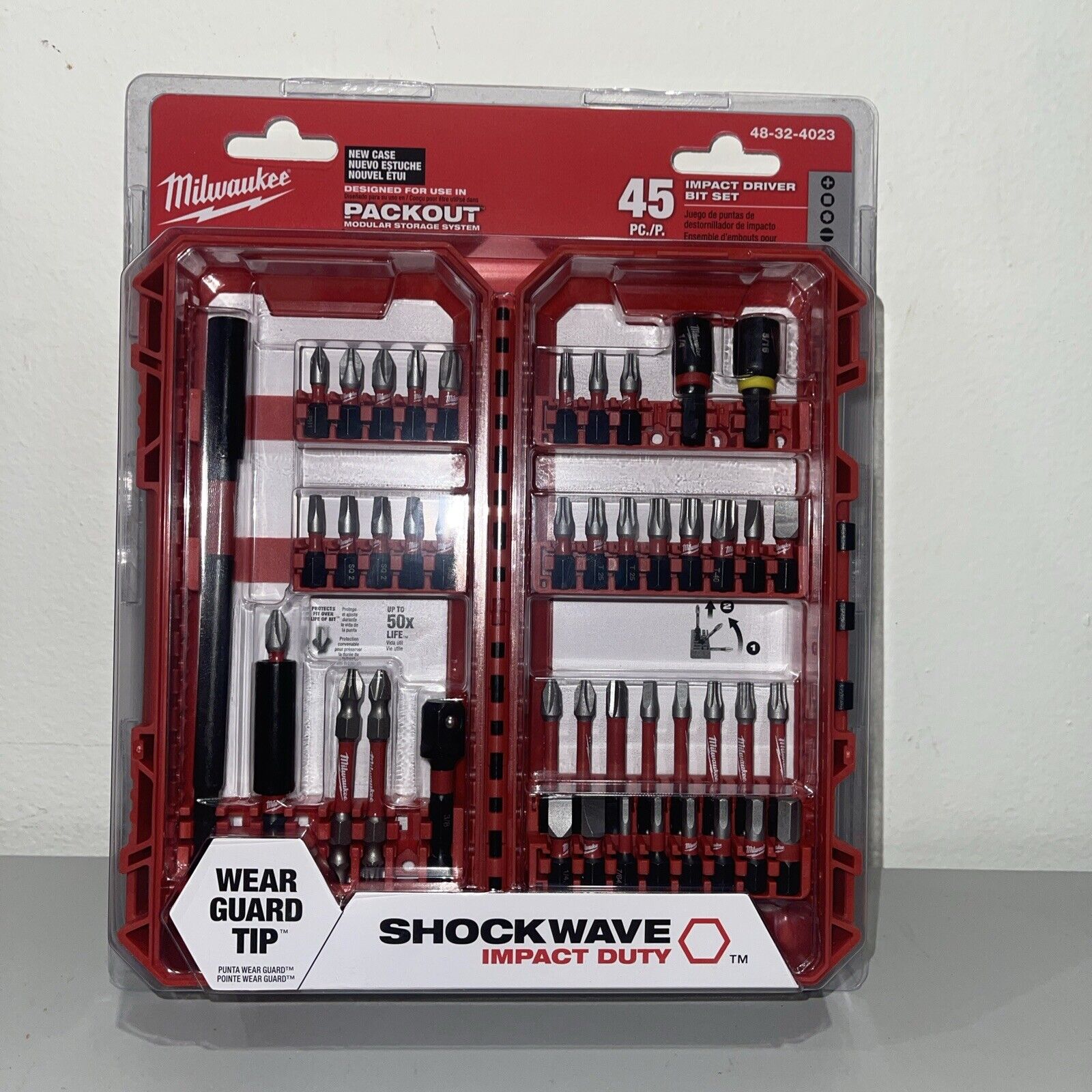 Milwaukee 48-32-4023 SHOCKWAVE Impact Duty Steel Driver Bit Set (45-Piece)