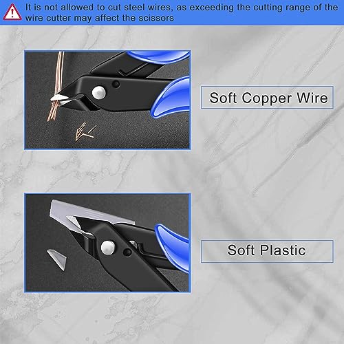 Professional 5" Wire Cutters, Carbon Steel Flush Pliers