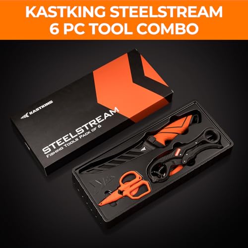 6pc KastKing SteelStream Fishing Tool Kit - Corrosion Resistant