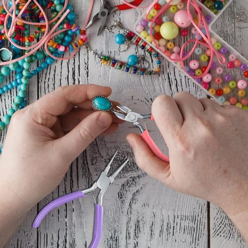 3 Piece Jewelry Making Pliers Set for Wire Crafts