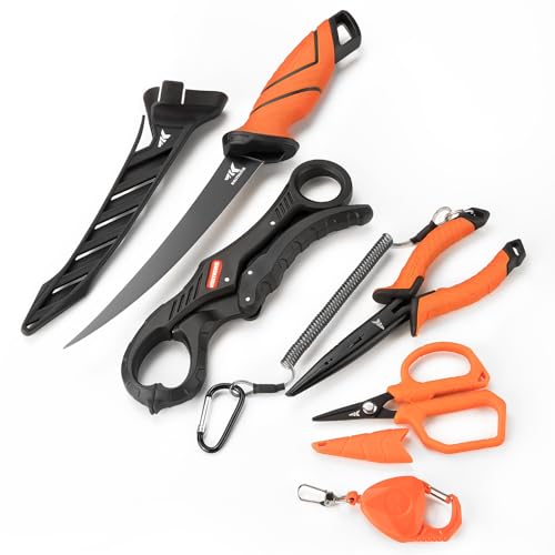 6pc KastKing SteelStream Fishing Tool Kit - Corrosion Resistant