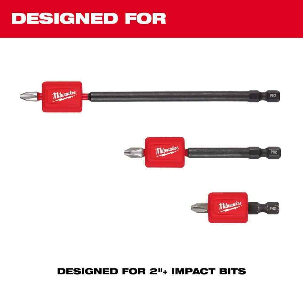 SHOCKWAVE Impact Duty Alloy Steel Magnetic Attachment & PH2 Bit Set (3-Piece)