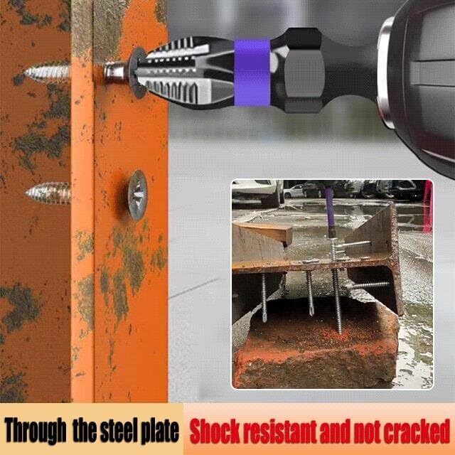 Upgraded High Hardness and Strong Magnetic Bit, Anti-shock Magnetic Non-slip Bit