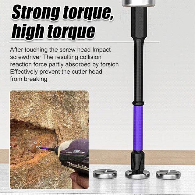 Upgraded High Hardness and Strong Magnetic Bit, Anti-shock Magnetic Non-slip Bit