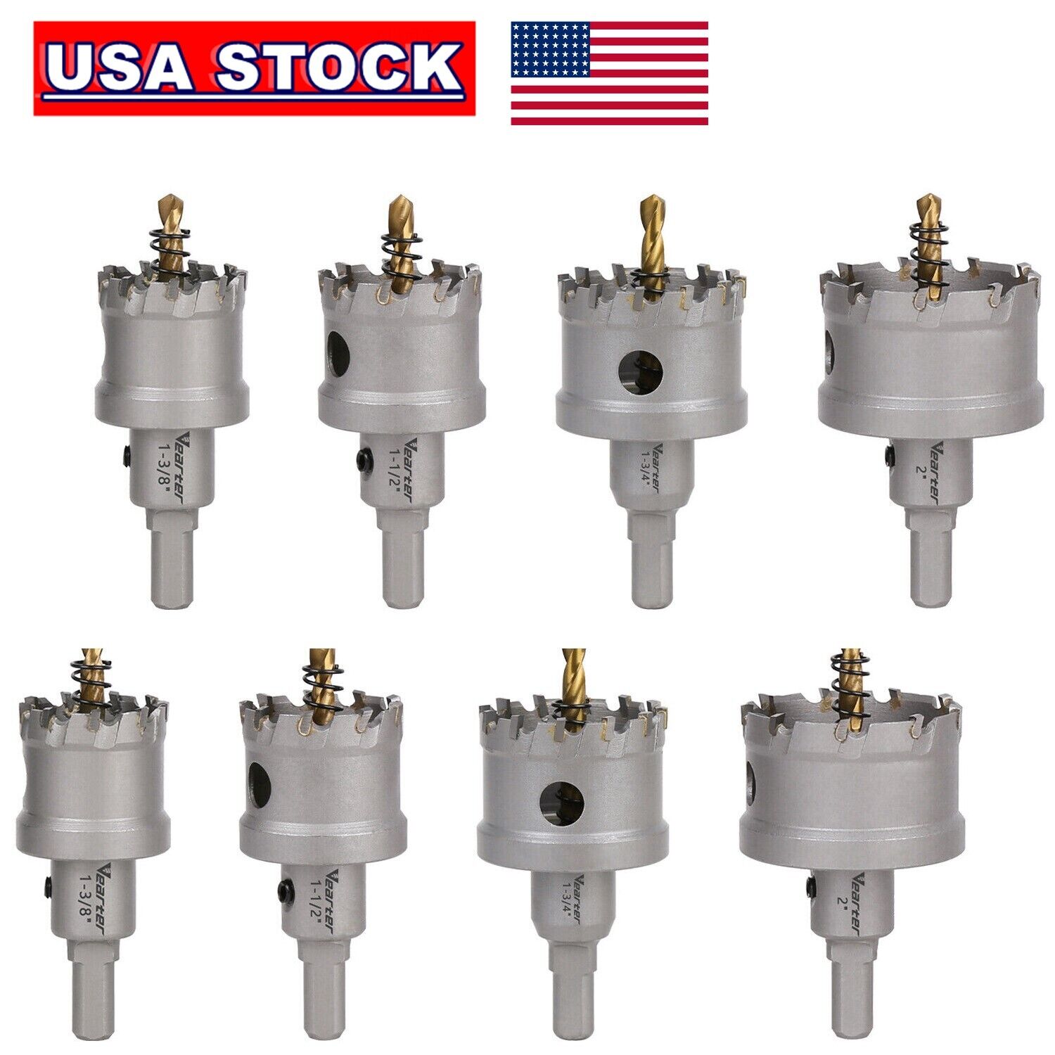 1/2" to 10" Carbide Tip TCT Hole Saw Cutter Drill Bit For Steel Metal Alloy