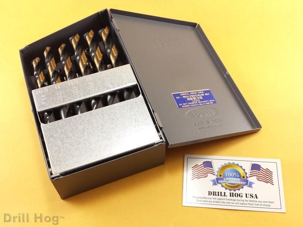Drill Hog® 25 Pc Metric Drill Bit Set HI-Molybdenum M7 MM 100% Lifetime Warranty