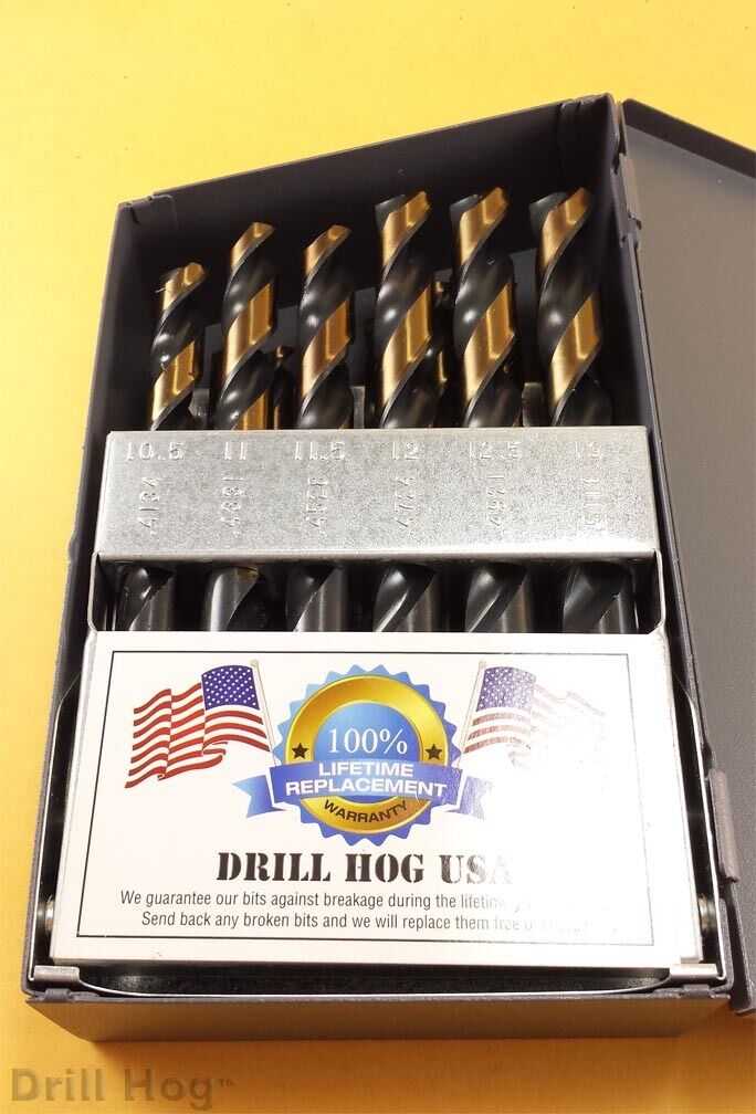 Drill Hog® 25 Pc Metric Drill Bit Set HI-Molybdenum M7 MM 100% Lifetime Warranty
