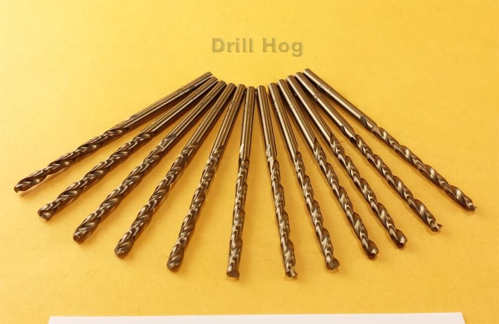 Drill Hog® 3/32" Cobalt Drill Bits M42 3/32" Bit 12 Pack Lifetime Warranty  