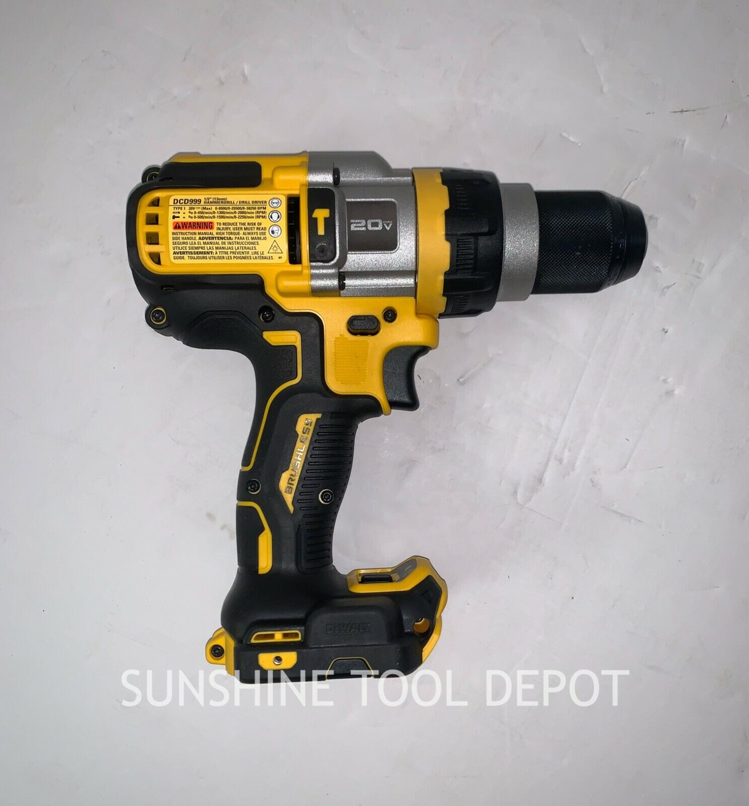 New Dewalt DCD999B 20V Max XR 1/2" Flexvolt Advantage Brushless Hammer Drill 