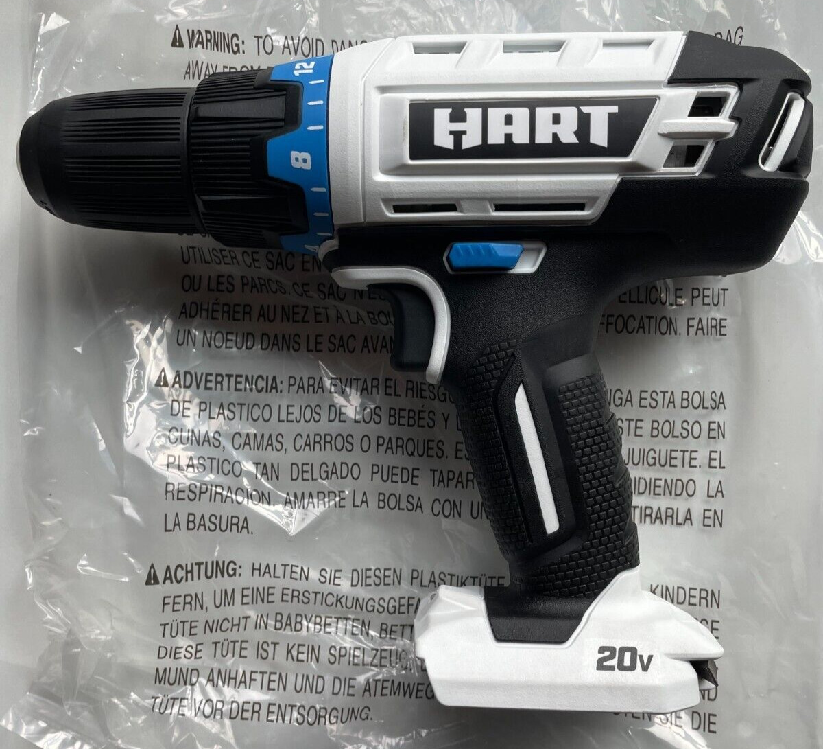 20v Hart 1/2" Drill Driver TOOL ONLY - New