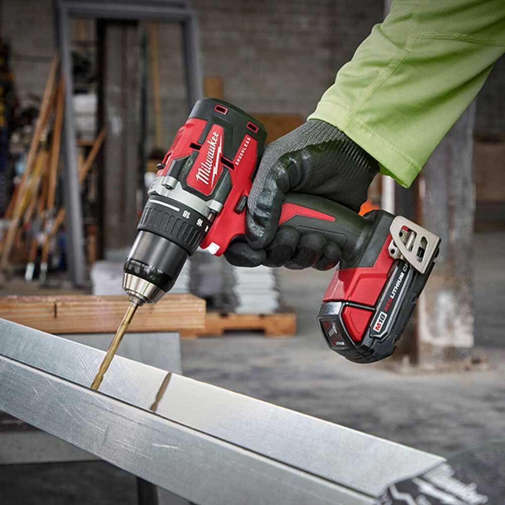 Milwaukee 2801-80 M18 18V 1/2" LED Li-Ion Drill Driver-Bare Tool-Reconditioned