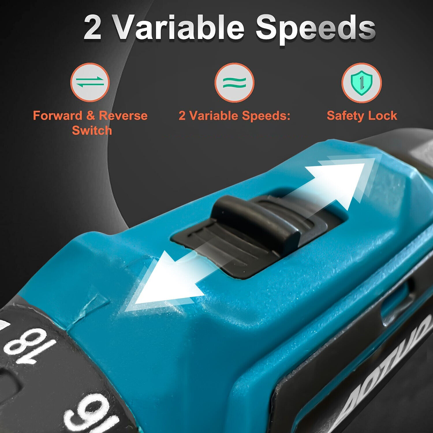 HBN Cordless Drill Set, 21V Lithium Ion Power Drill with 1 Battery and Charger