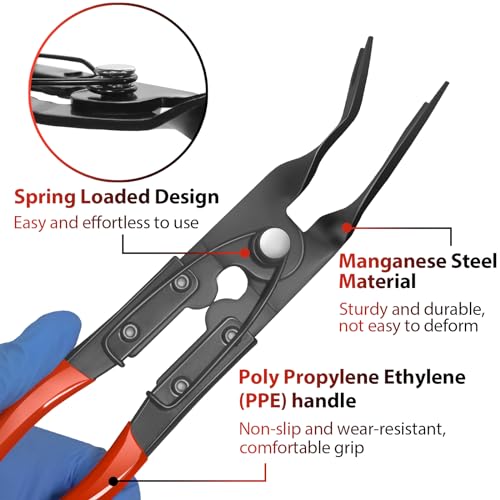 3 Pc Auto Clip Pliers Set with Rivet Remover