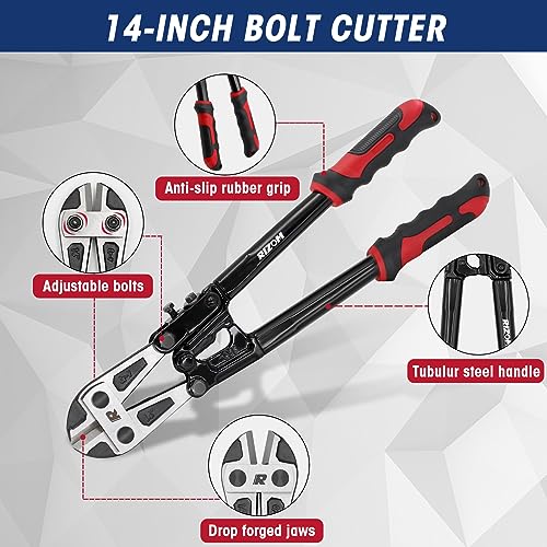 3-Piece Bolt Cutter Pliers Set with Carrying Bag