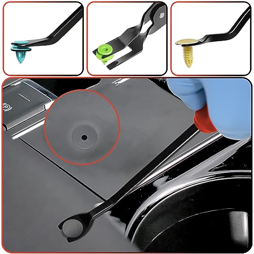 3 Pc Auto Clip Pliers Set with Rivet Remover