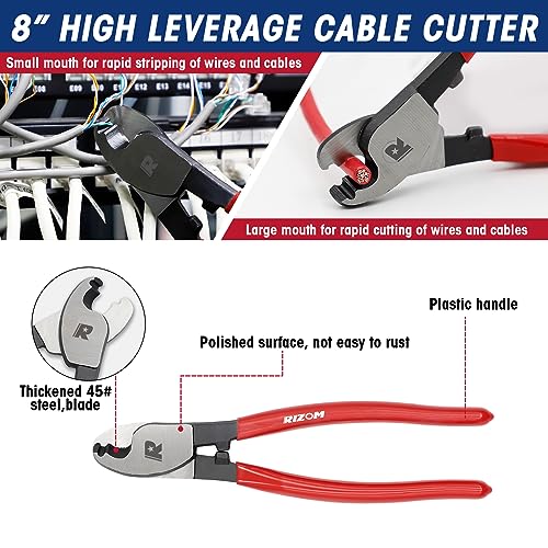 3-Piece Bolt Cutter Pliers Set with Carrying Bag