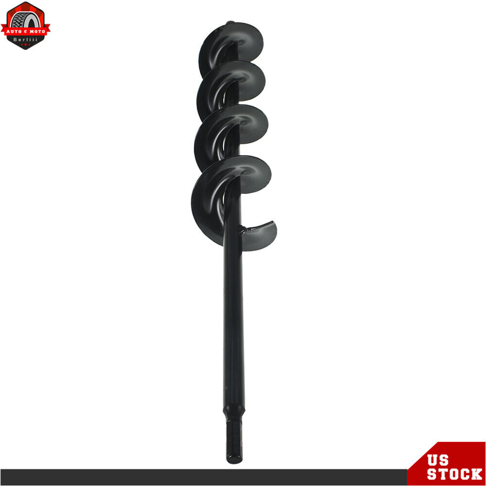 Auger Drill Bit 3" × 24" Garden Plant Flower Bulb Rapid Planter Spiral