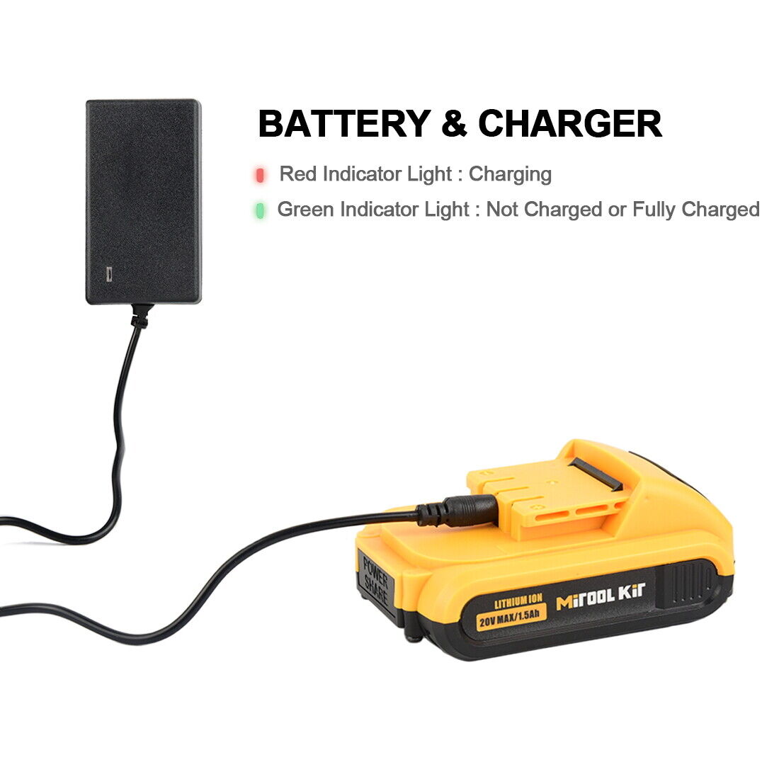Electric Drill Power Tool Cordless Screwdriver Power Tools Drill Set W/ Battery