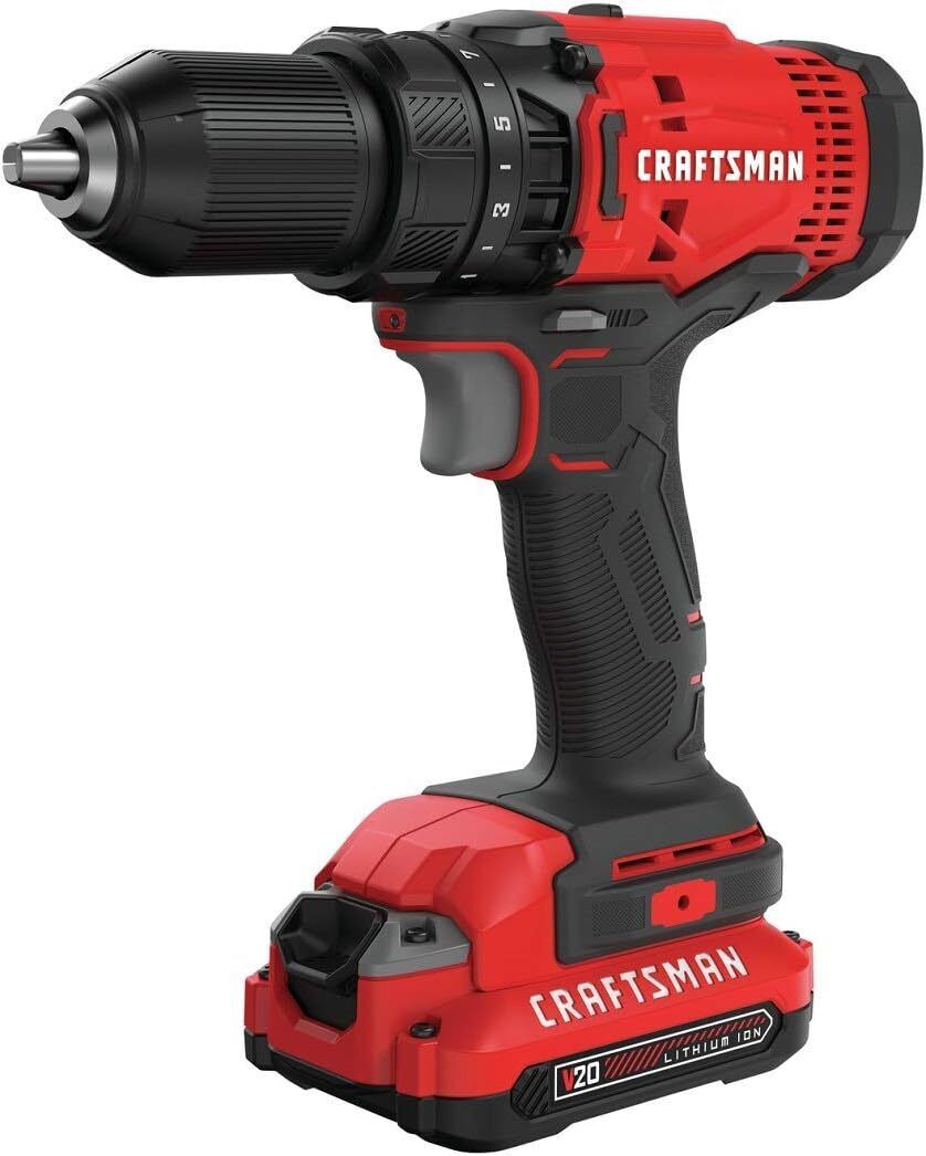 V20 Cordless Drill/Driver Kit, 1/2 inch, Battery and Charger Included