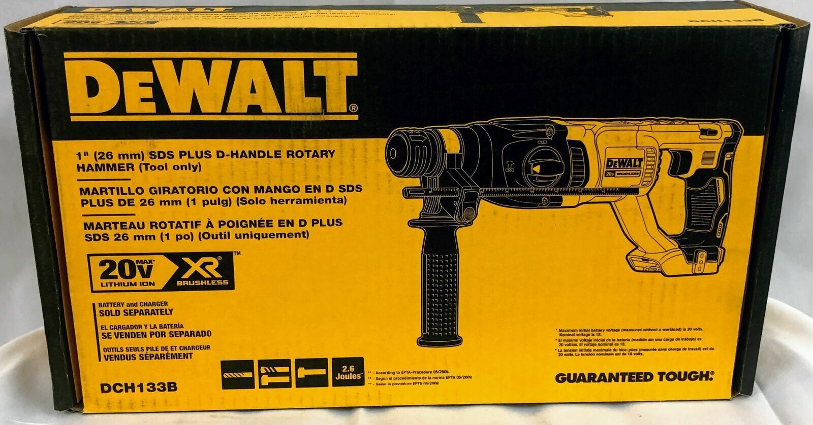 Dewalt DCH133B 20V Cordless SDS 1" Brushless Rotary Hammer Drill MAX (Tool Only)