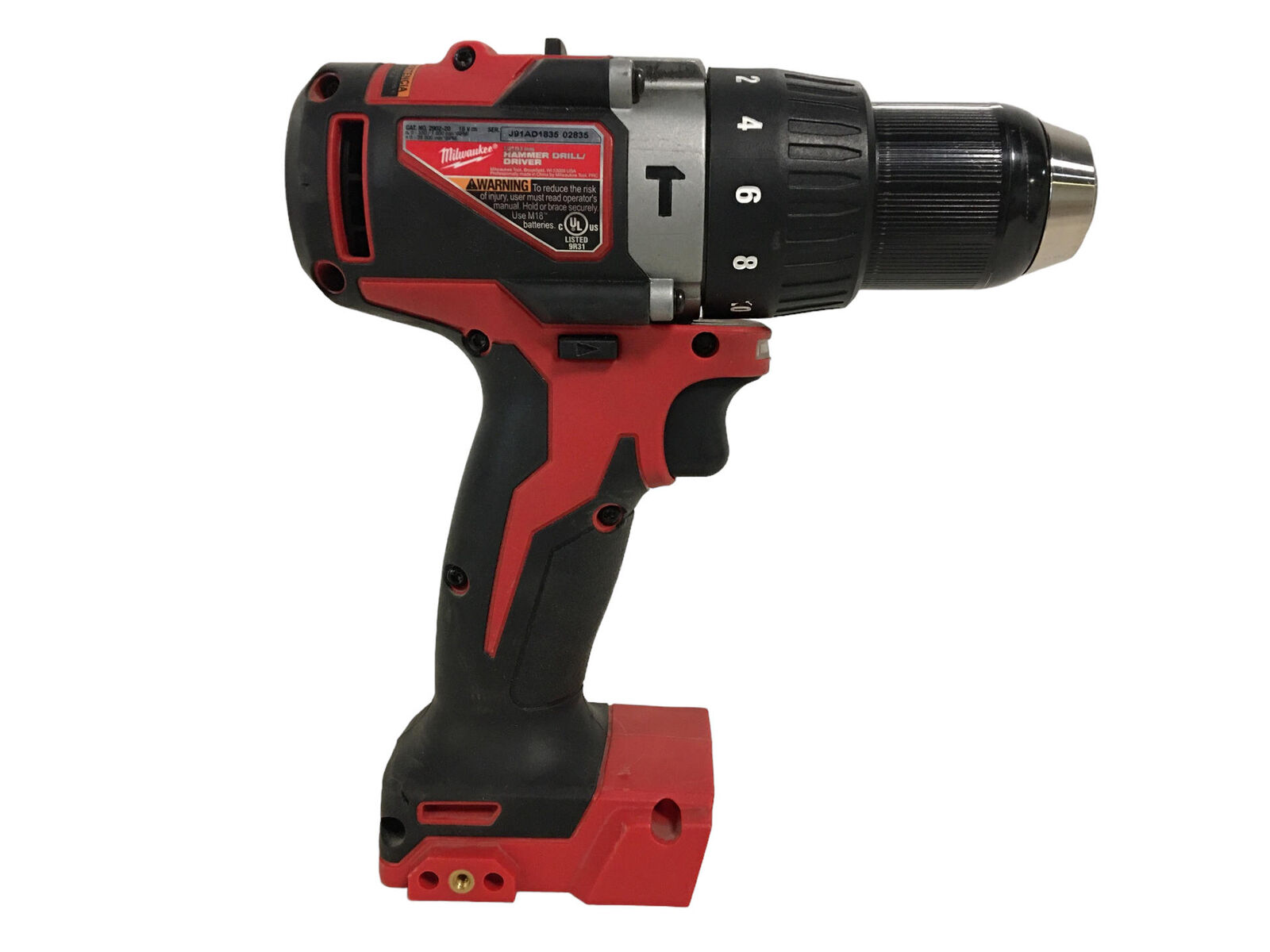 Milwaukee 2902-20 M18 18V 1/2" Hammer Drill/Driver (Tool Only)