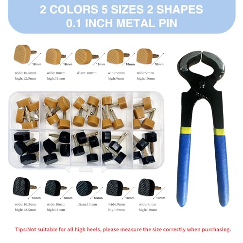 20 Pairs of High Heel Replacement Tips Kit