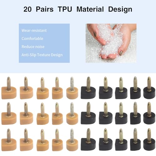 20 Pairs of High Heel Replacement Tips Kit