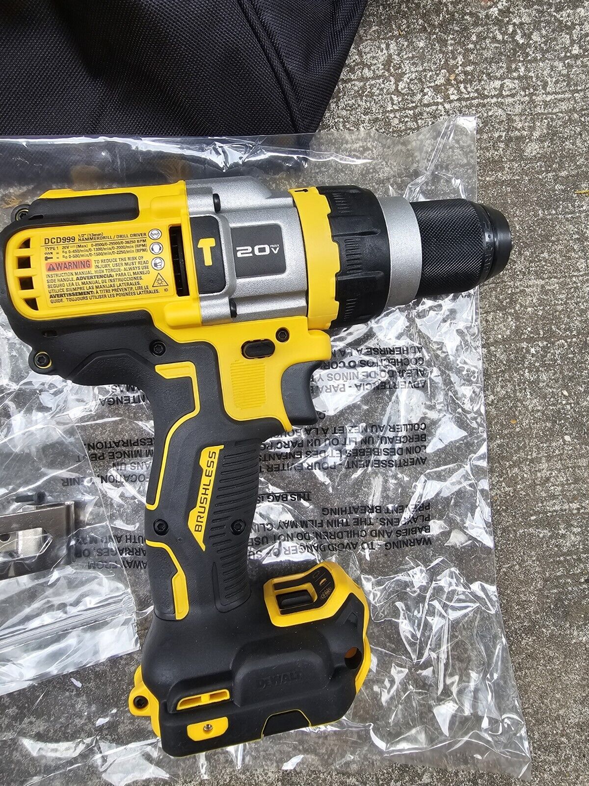 DEWALT DCD999 20V Cordless Hammer Drill FLEXVOLT 60/20V TOOLS ONLY 