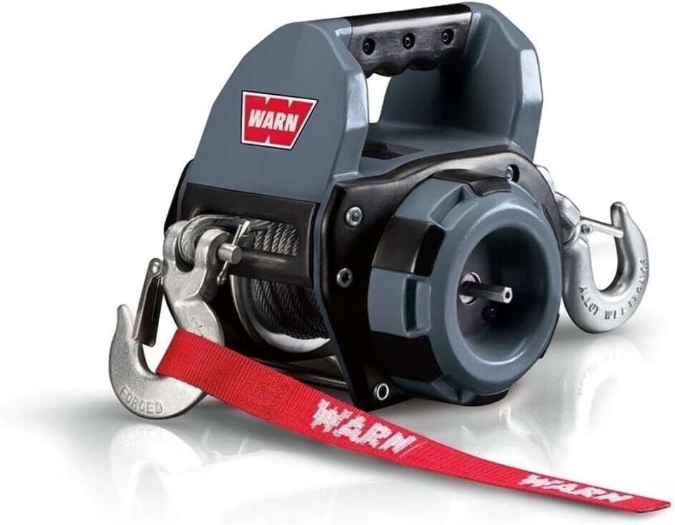 WARN 101575 Handheld Portable Drill Winch with 40 Foot Synthetic Rope, NEW