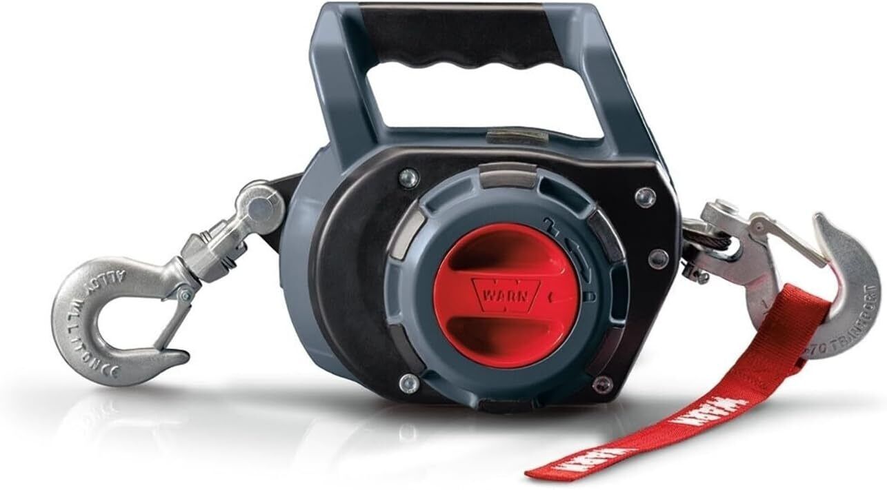 WARN 101575 Handheld Portable Drill Winch with 40 Foot Synthetic Rope, NEW