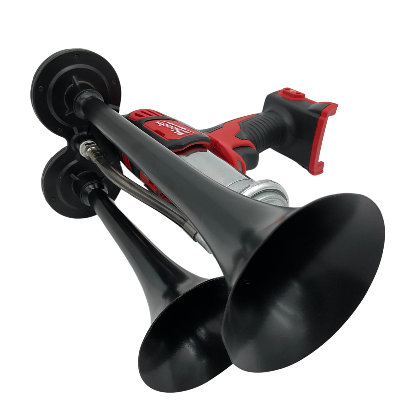 For Milwaukee 18V Drill Train Air Horn Dual Black Air Trumpets Double Loud BONUS