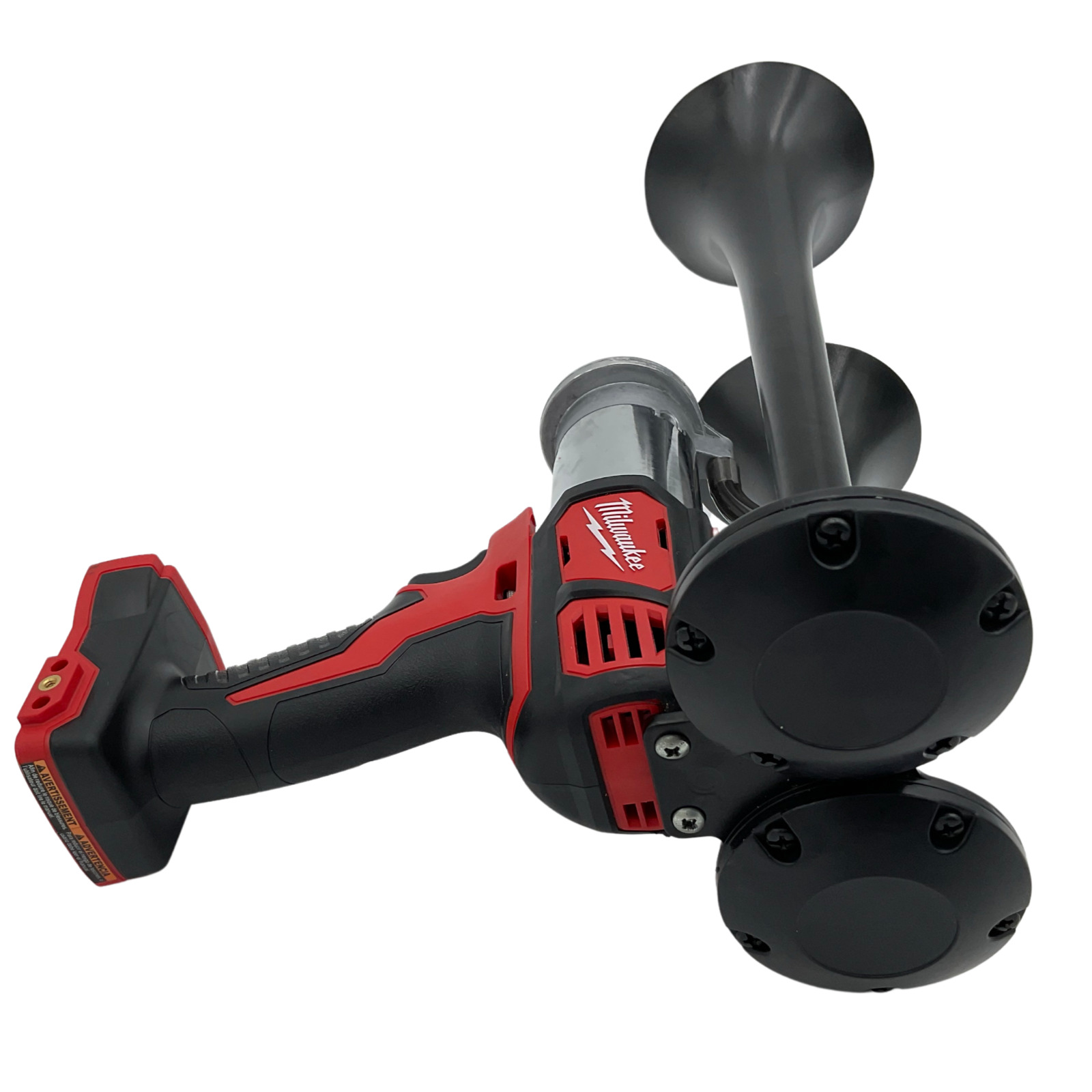 For Milwaukee 18V Drill Train Air Horn Dual Black Air Trumpets Double Loud BONUS