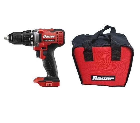 BAUER 20V Cordless 1/2 in. Drill/Driver - Tool Only -