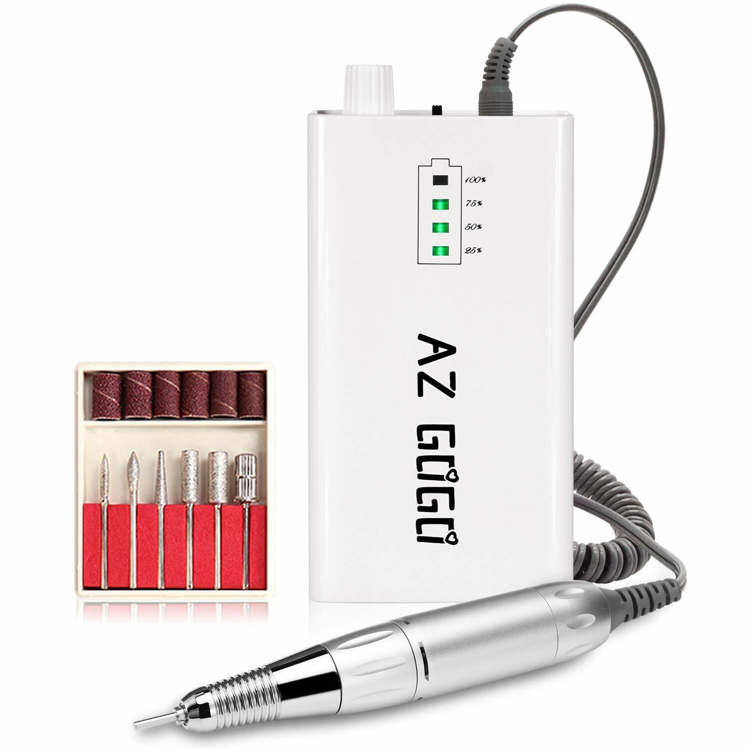 30000RPM Portable Nail Drill Machine AZ GOGO Professional Rechargeable Electric