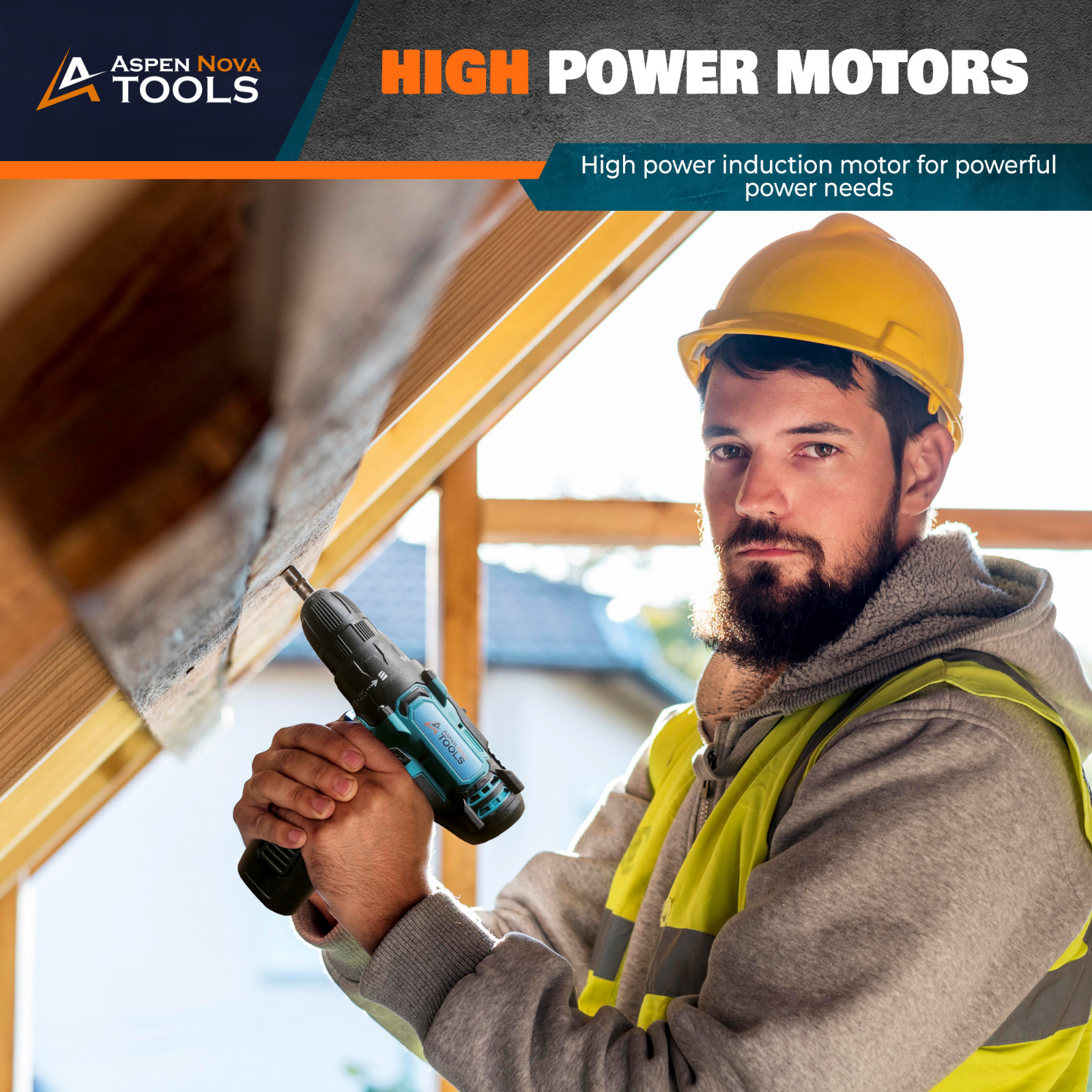 Power Drill Set - 12V Drill/Driver Kit with Bits, 180 in-lbs Max Torque Motor