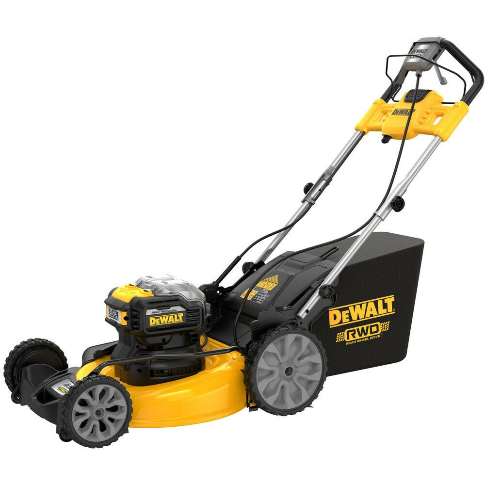 DEWALT DCMWSP255Y2 2X20V MAX 21-1/2" Rear Wheel Mower Kit w/2 Batts(12Ah) New
