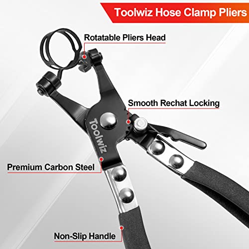 Heavy Duty Hose Clamp Pliers with Locking Device