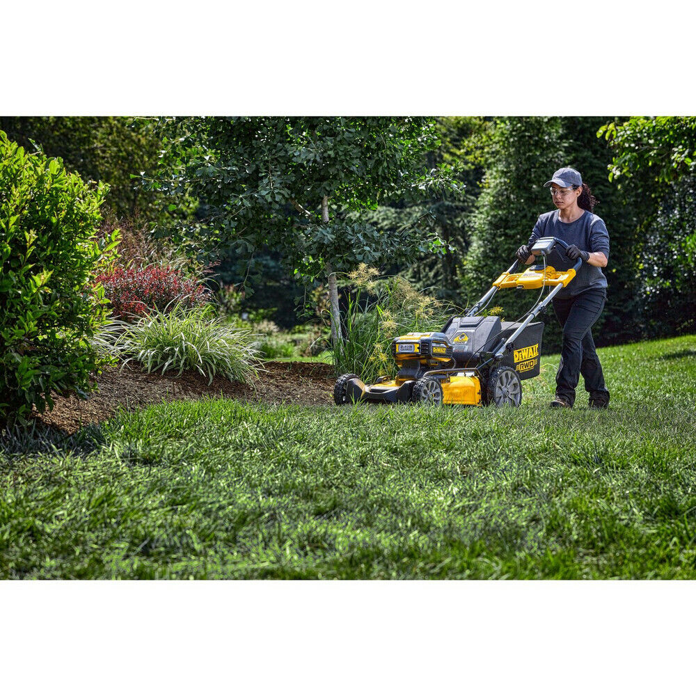 DEWALT DCMWSP255Y2 2X20V MAX 21-1/2" Rear Wheel Mower Kit w/2 Batts(12Ah) New