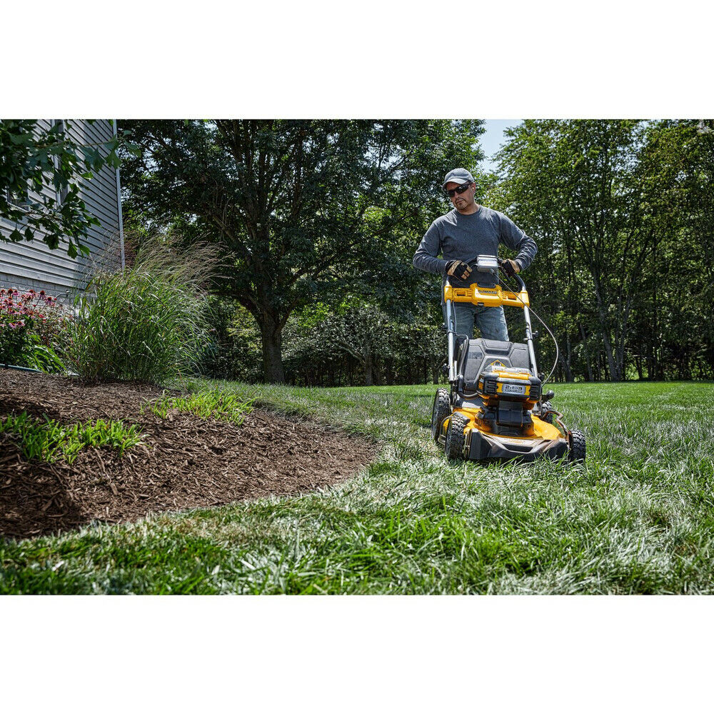 DEWALT DCMWSP255Y2 2X20V MAX 21-1/2" Rear Wheel Mower Kit w/2 Batts(12Ah) New