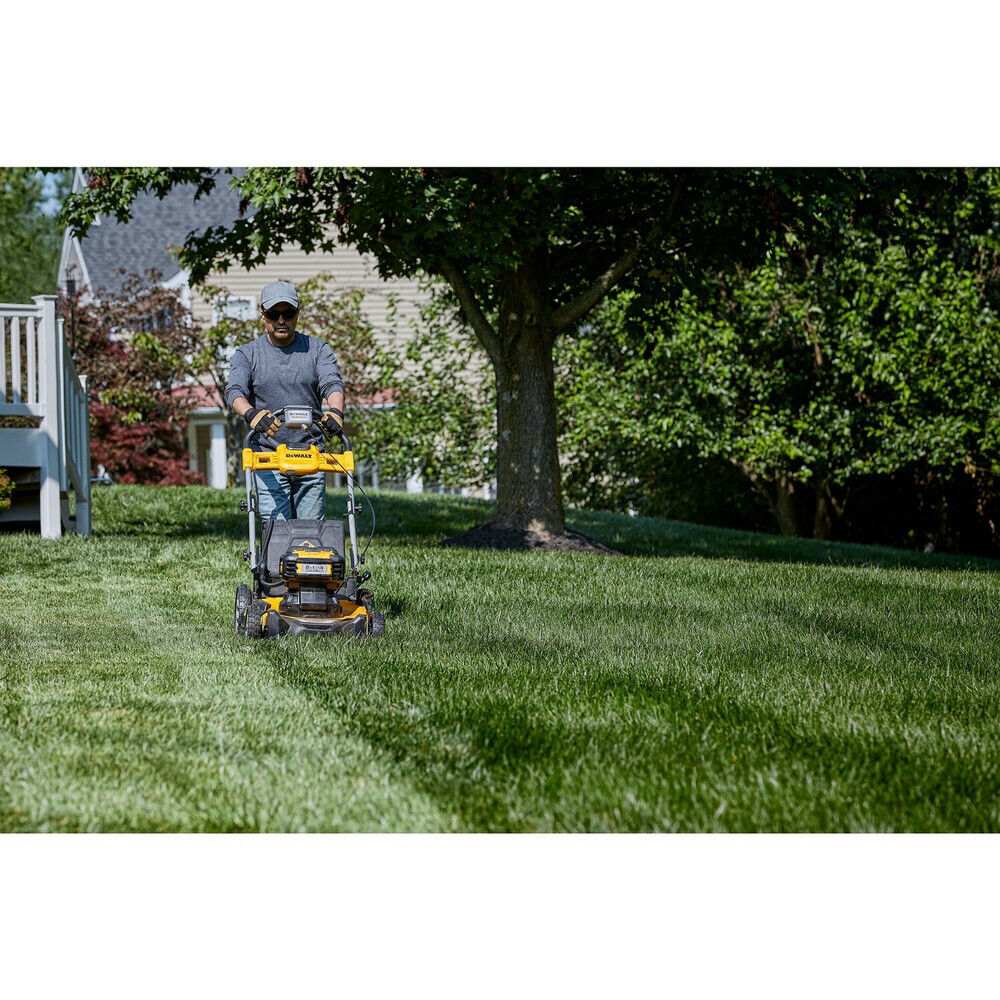 DEWALT DCMWSP255Y2 2X20V MAX 21-1/2" Rear Wheel Mower Kit w/2 Batts(12Ah) New