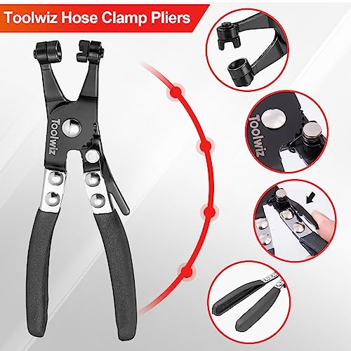 Heavy Duty Hose Clamp Pliers with Locking Device