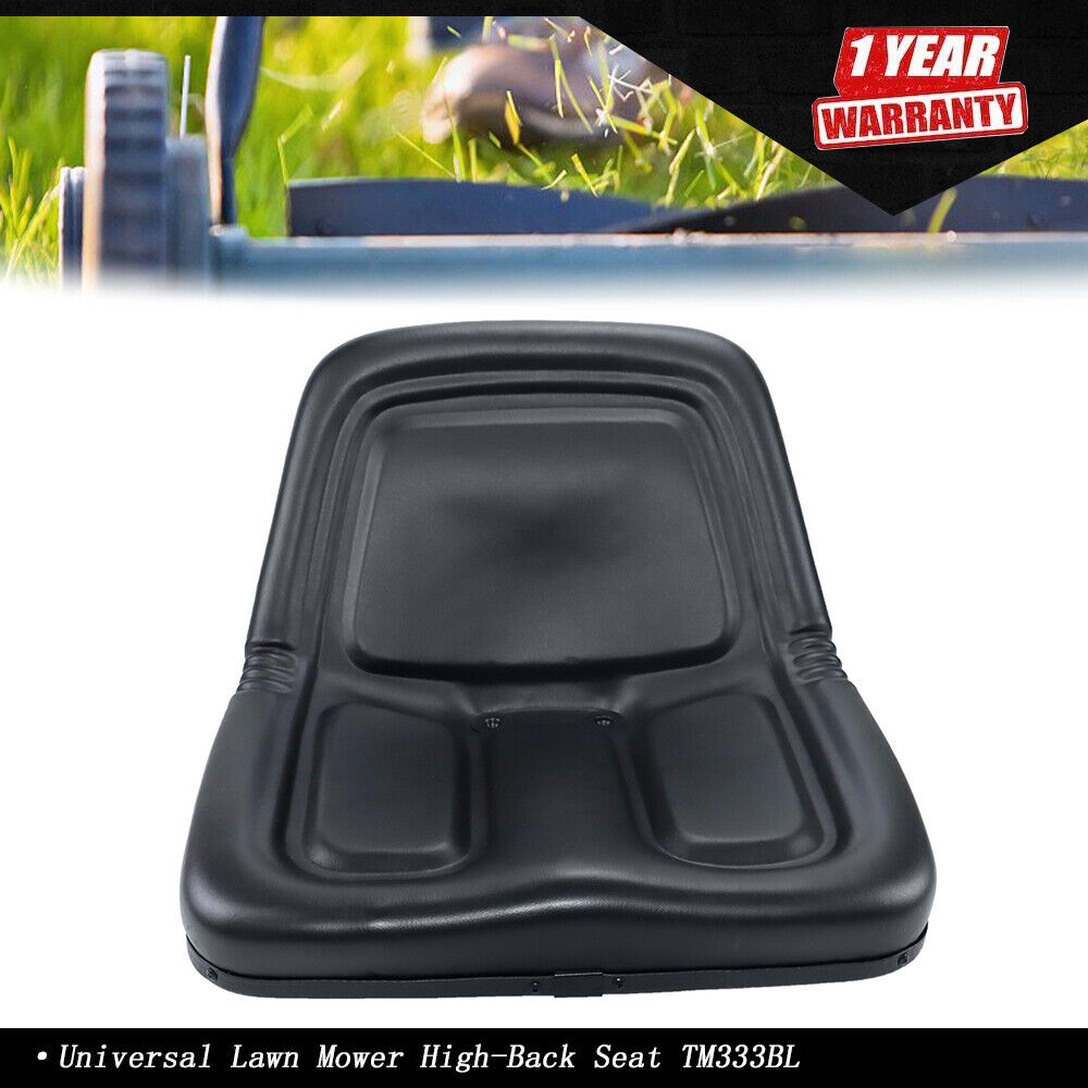 TM333BL Universal Black Lawn Mower Seat Michigan Style Replacement Tractor