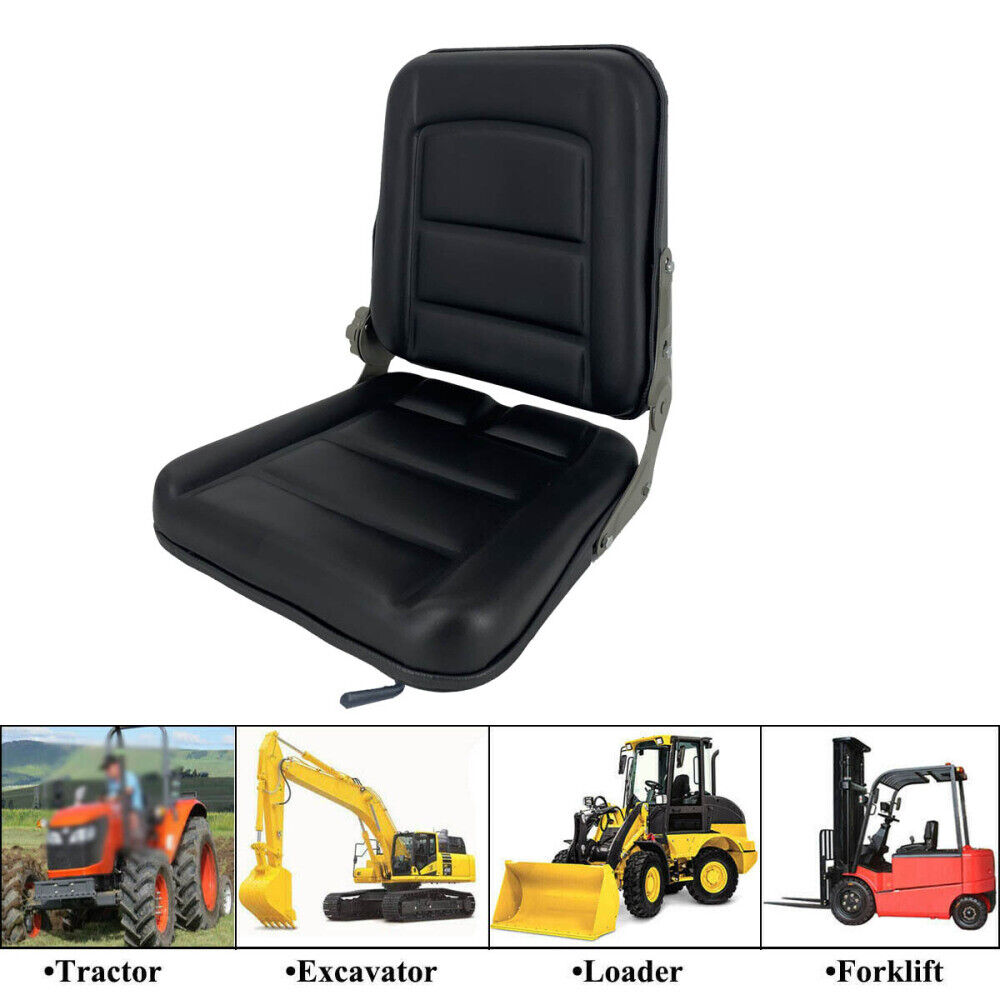 Lawn Mower Tractor Seat Universal Forklift Mower Seat Black