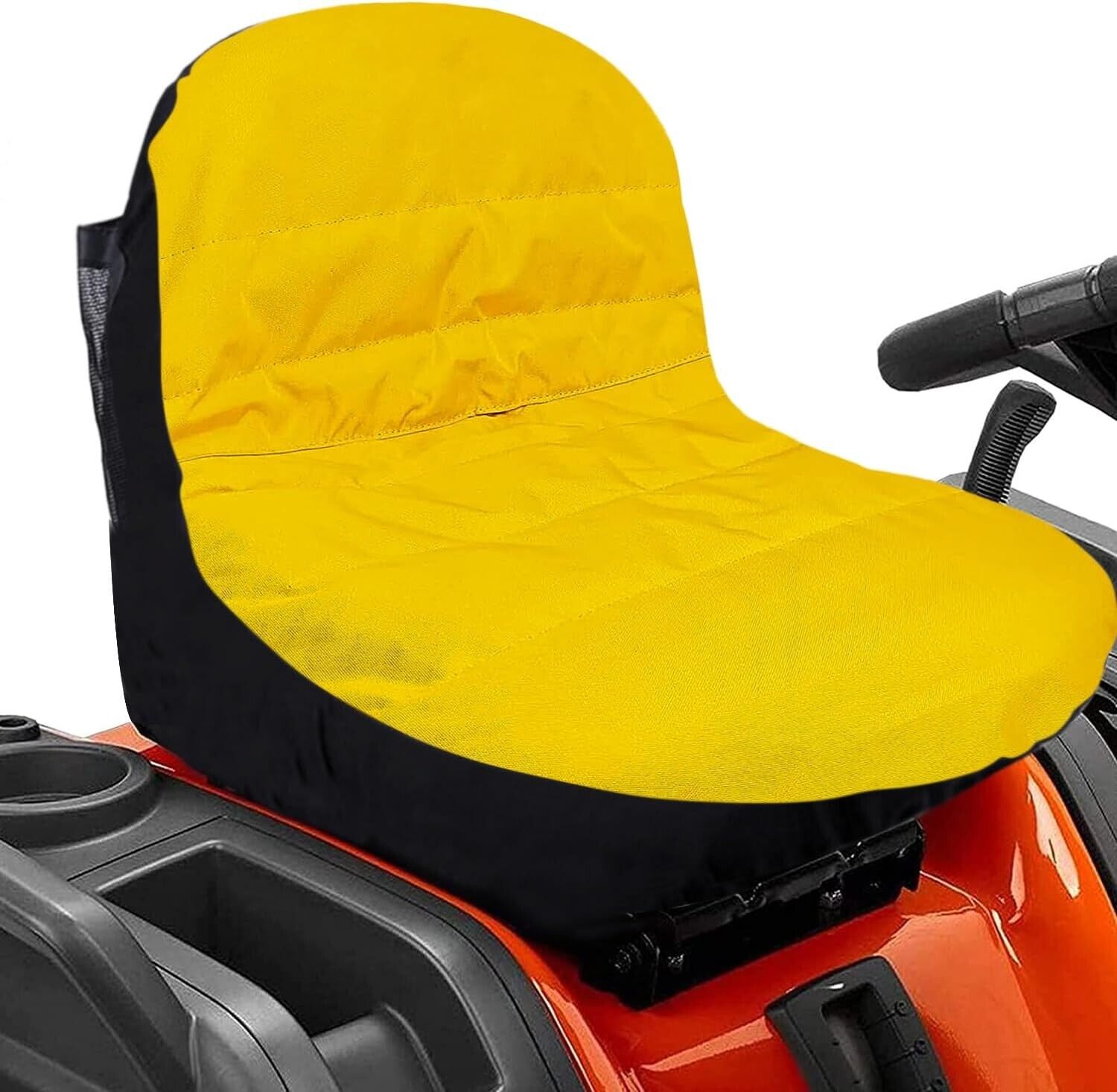 18" YELLOW Lawn Mower Seat Cover fr John Deere/Craftsman/CubCadet/Kubota LP92334